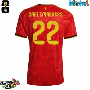 Belgia Alexis Saelemaekers #22 Kotipaita MM-kisat 2026 Lyhythihainen